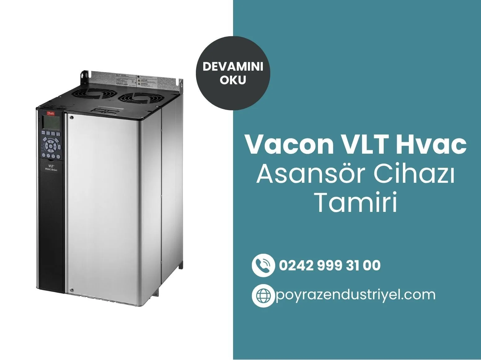 Vacon VLT Hvac Asansör Cihazı Tamiri